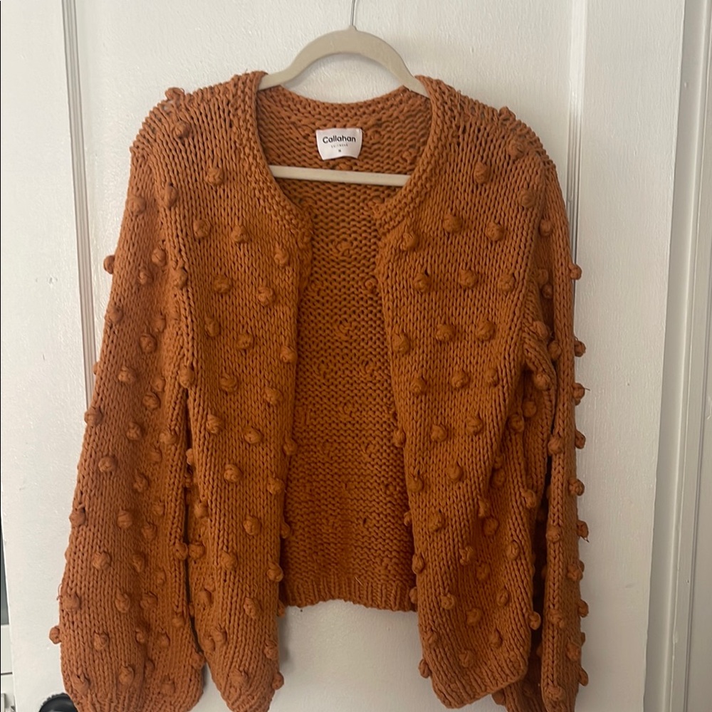 Callahan Rust Knit Sweater